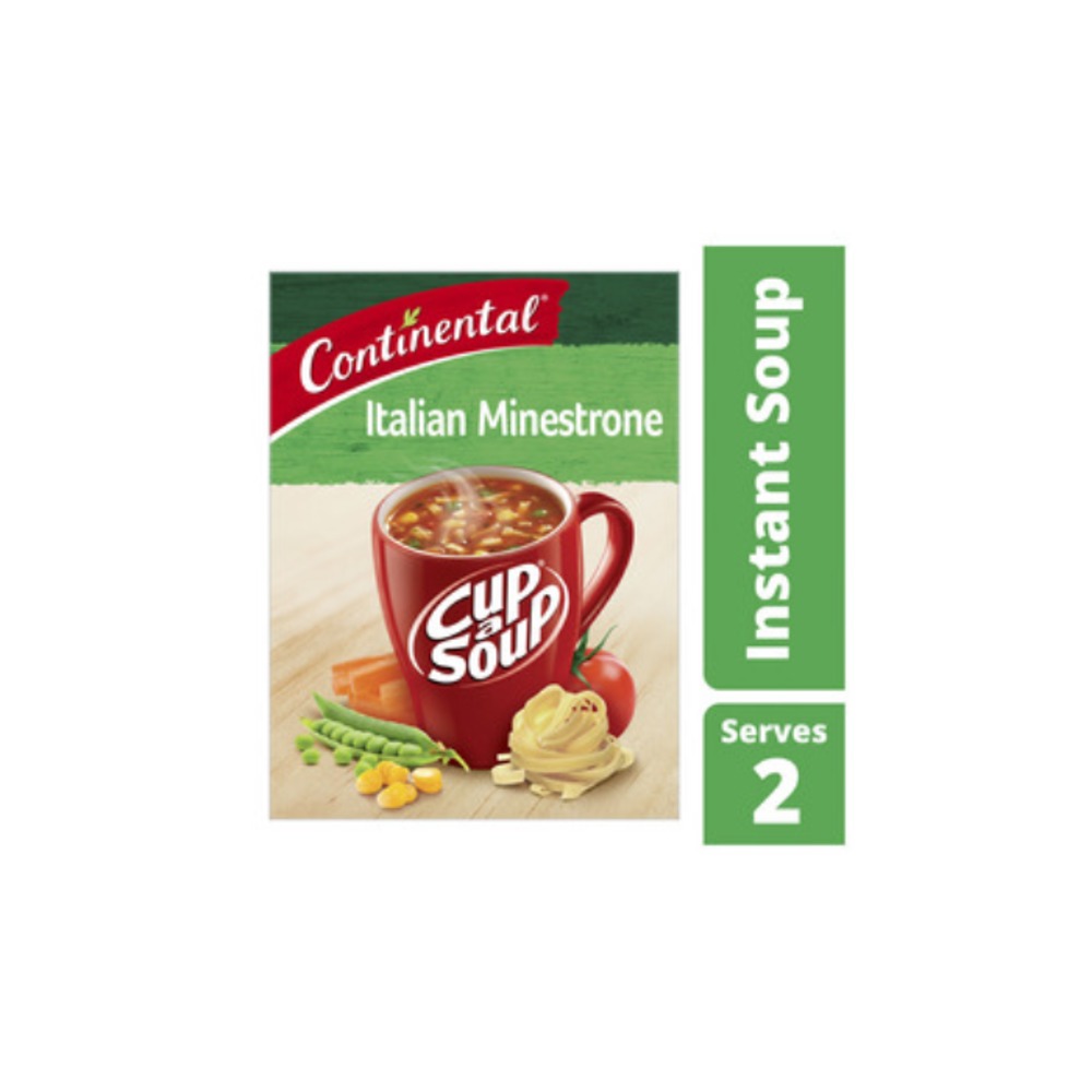 콘티넨탈 컵 A 수프 이탈리안 마인스트론 서브 2 75g, Continental Cup A Soup Italian Minestrone Serves 2 75g