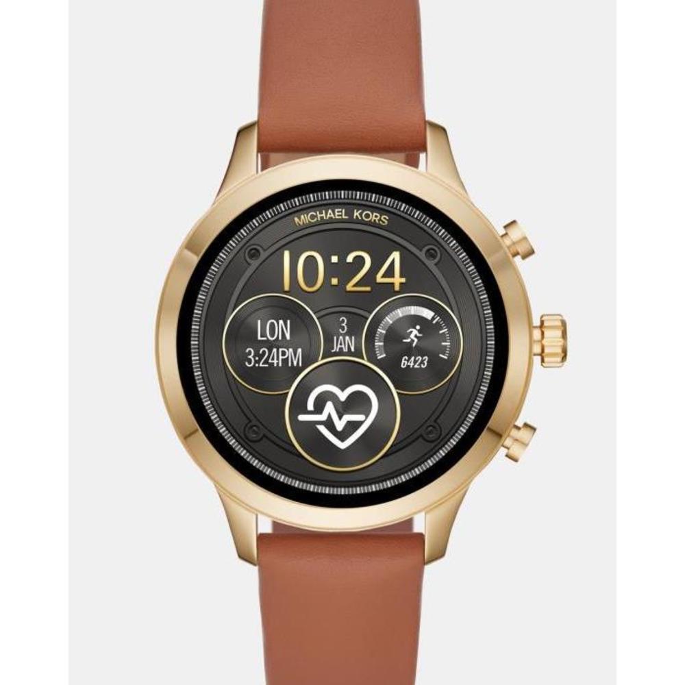 Michael Kors Runway Brown Smartwatch Strap MI329AC95WYY