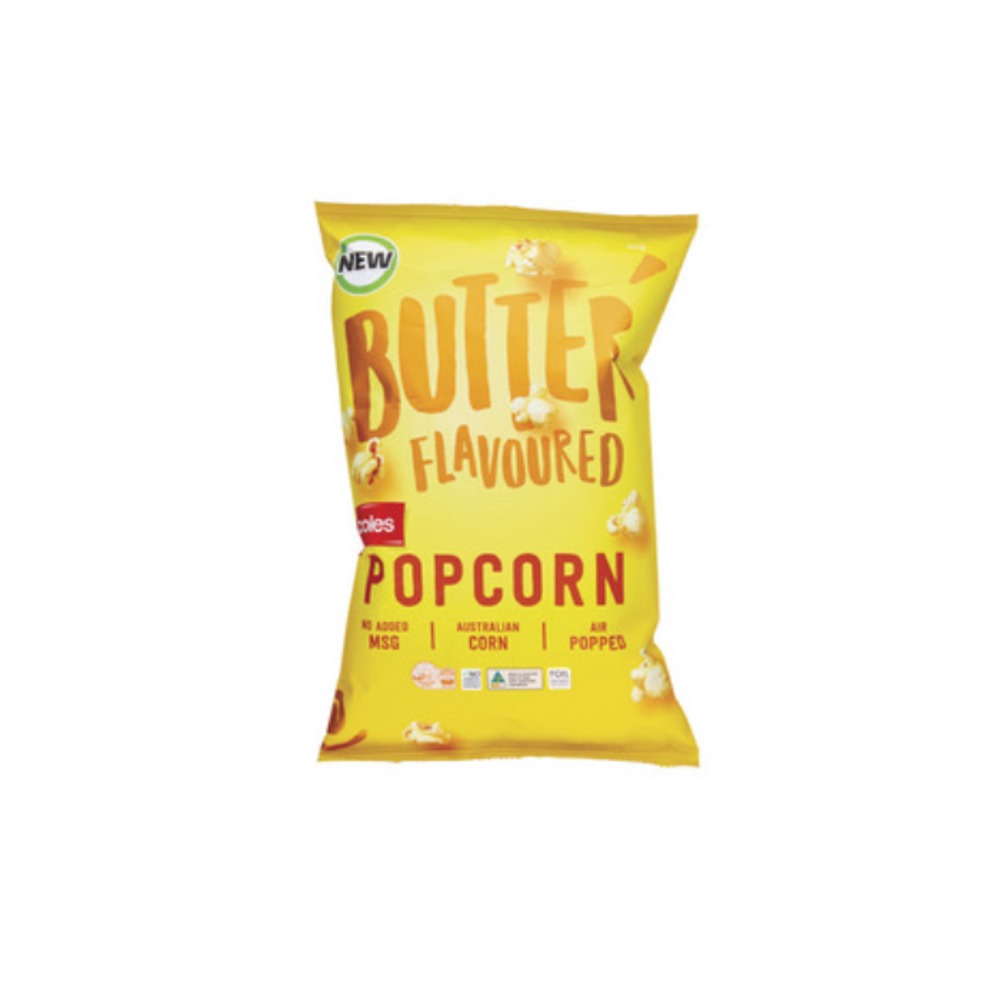 콜스 버터 플레이버 팝콘 100g, Coles Butter flavour Popcorn 100g