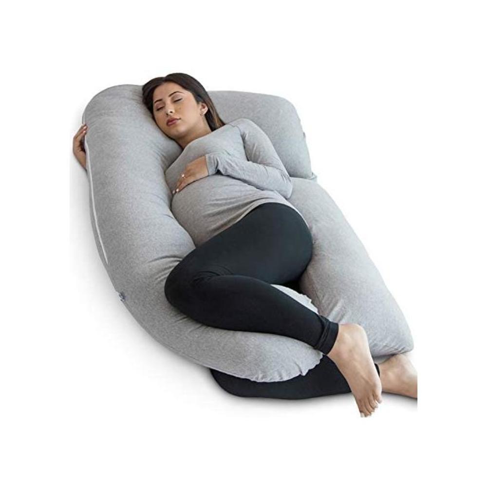 PharMeDoc Pregnancy Pillow (with Travel/Storage Bag) U-Shape Full Body Pillow Maternity Support Detachable Extension B07JR3T1G6