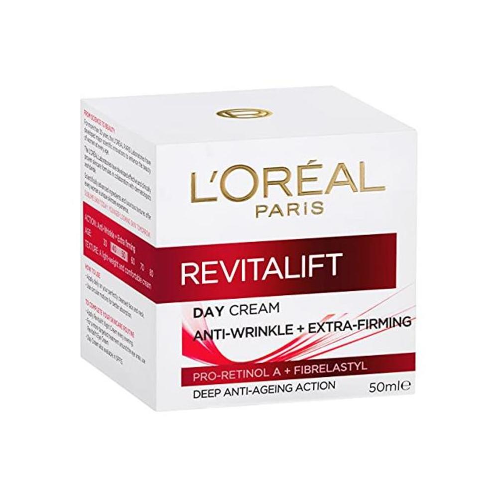 LOréal Paris Revitalift Anti-Ageing Day Moisturiser, with Pro Retinol, Dermatologically Tested, 50ml B004EXNYFM
