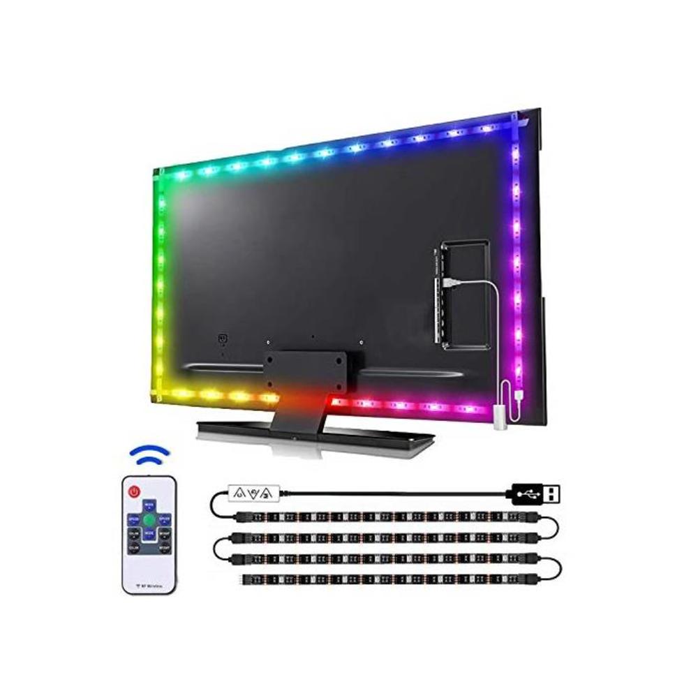 Led Strip Lights Music Sync, Findyouled 2m USB LED TV Backlight Kit with Remote for 40-60in TV,16 Color Changing 5050 LEDs Bias Lighting for Room Decor B07VYJ31KS