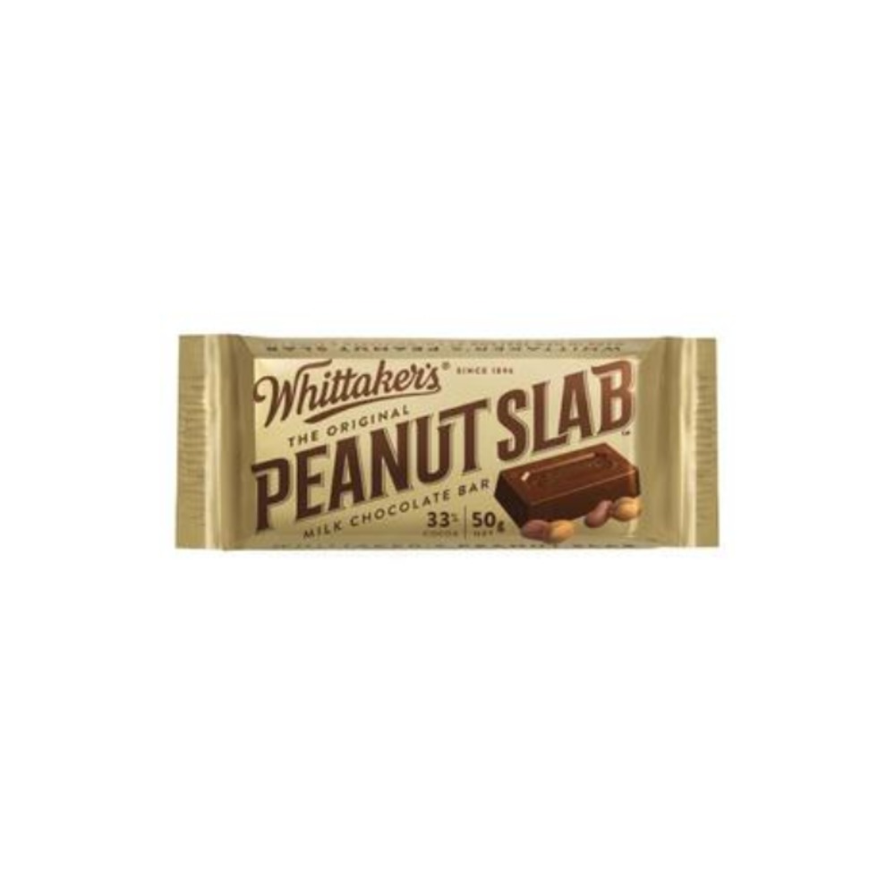 윗테이커 피넛 초코렛 슬랩 50g, Whittakers Peanut Chocolate Slab 50g