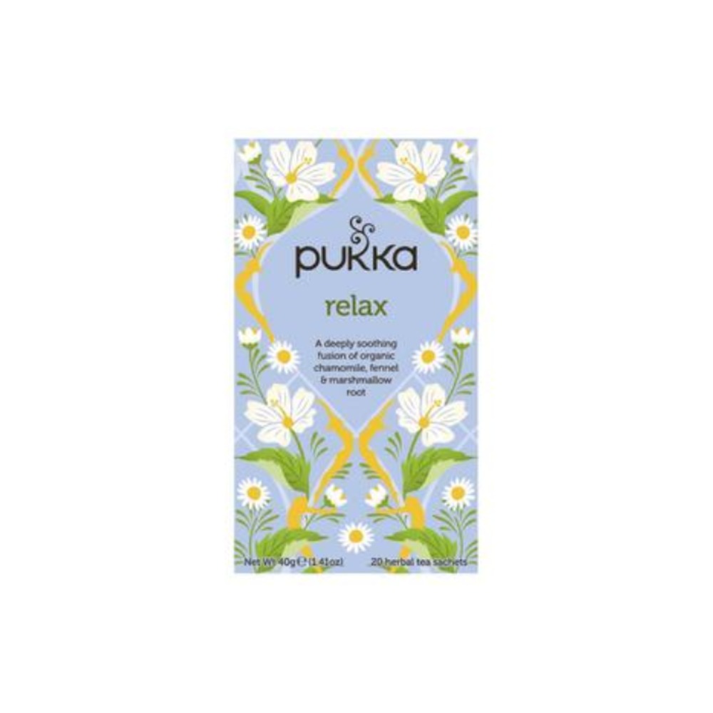푸카 릴렉스 티 배그 20 팩 40g, Pukka Relax Tea Bags 20 pack 40g