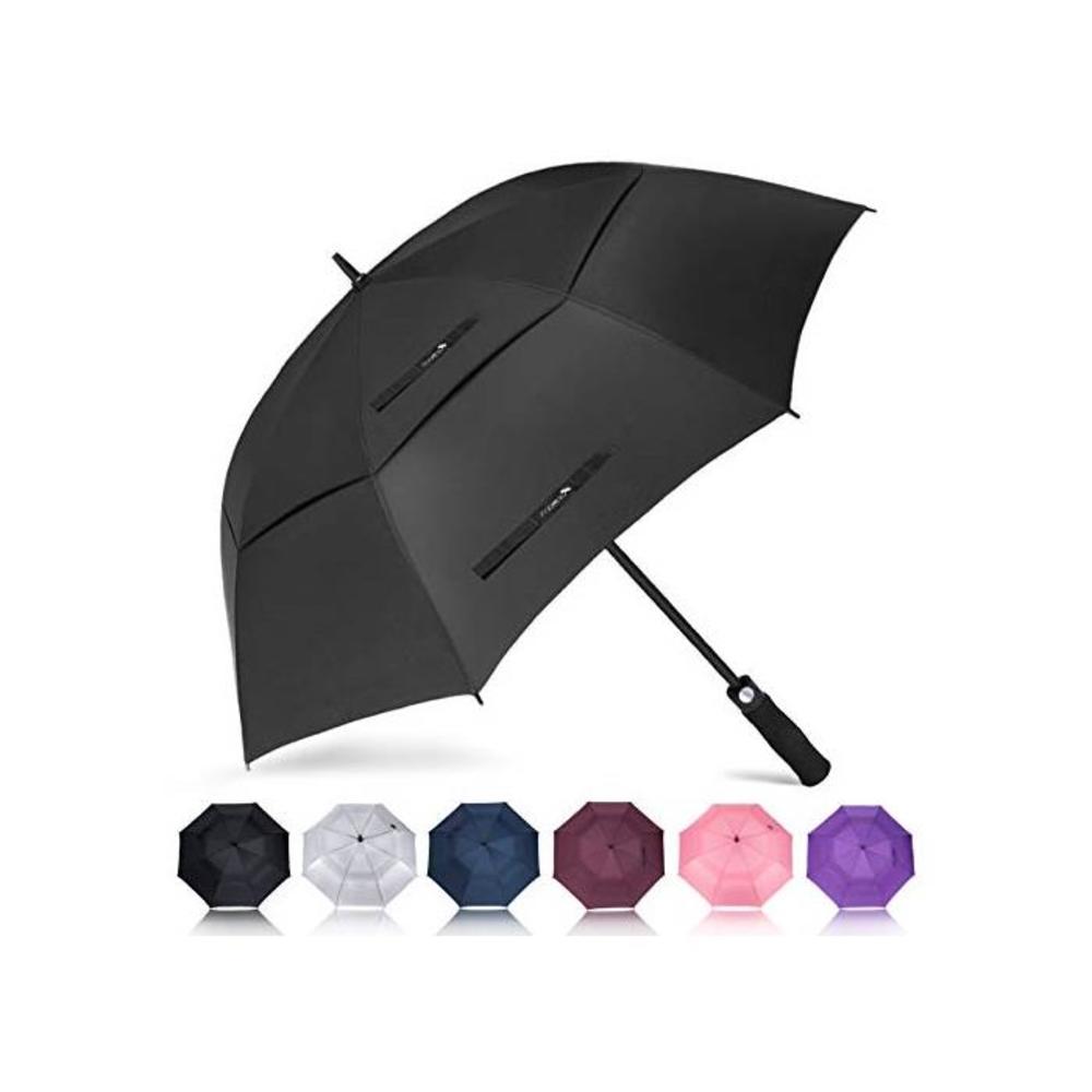 ZOMAKE Automatic Open Golf Umbrella 62/68 inch - Large Rain Umbrella Oversize Windproof Umbrella Double Canopy for Men B071KFPM9S