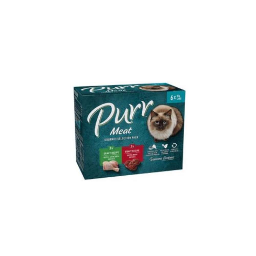 Purr Cat Food Meaty Selection 6x85g 6 pack 2888202P