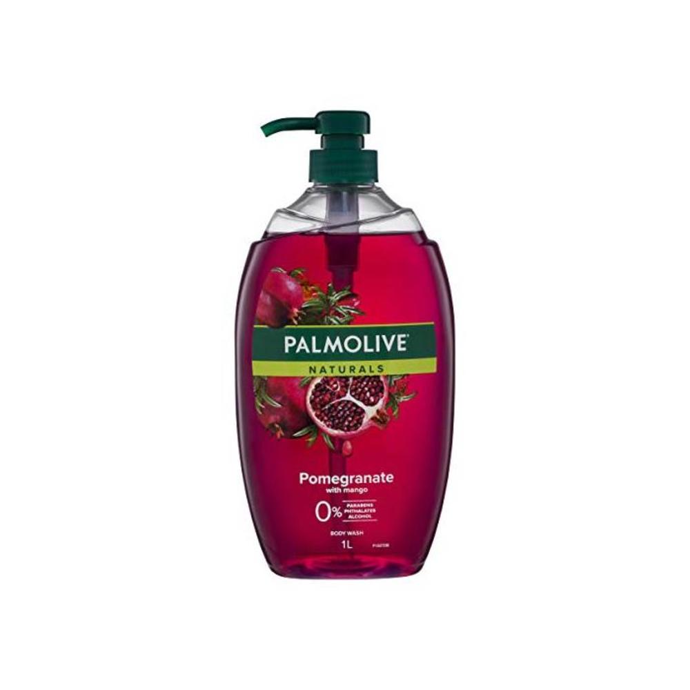 Palmolive Naturals Pomegranate with Mango Body Wash 0 percentage Parabens Dermatologically Tested pH Balanced Recyclable Bottle 1L B0778X22JC