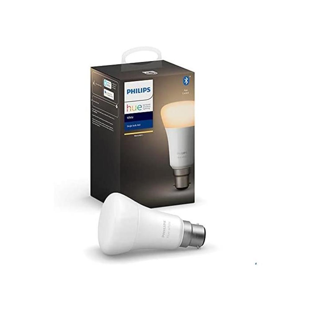Philips Hue Philips B22 Hue White LED Smart Bulb, Bluetooth &amp; Zigbee Compatible (Hue Hub Optional), Compatible with Alexa &amp; Google Assistant B0881R26J5