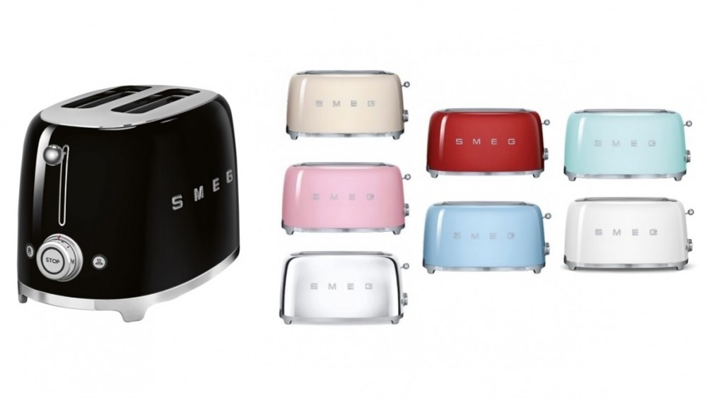 Smeg 스메그 50s 레스토 스타일 롱슬랏 4 슬라이스 토스터
