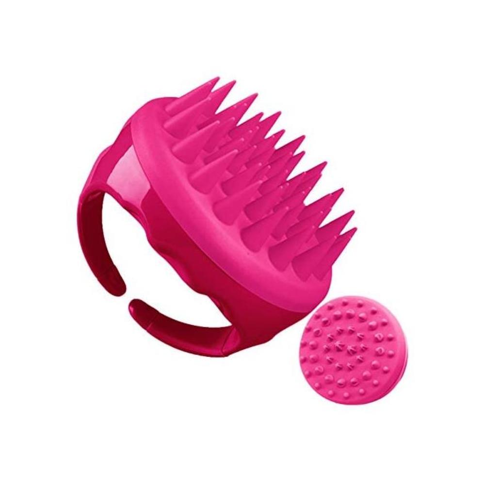 Soaab Shampoo Brush Scalp Massager Exfoliating Brush , Soft Silicone Brush For Hair Stimulation with Body Brush Massage Brush Attachment (Pink) B0895JCCCR