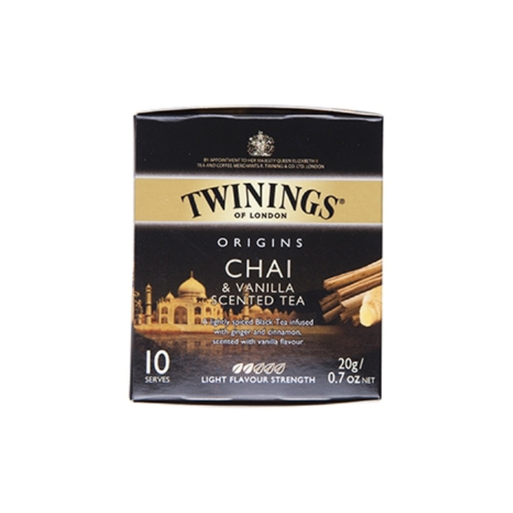 트와이닝스 차이 &amp; 바닐라 티 배그 10 팩 20g, Twinings Chai &amp; Vanilla Tea Bags 10 pack 20g