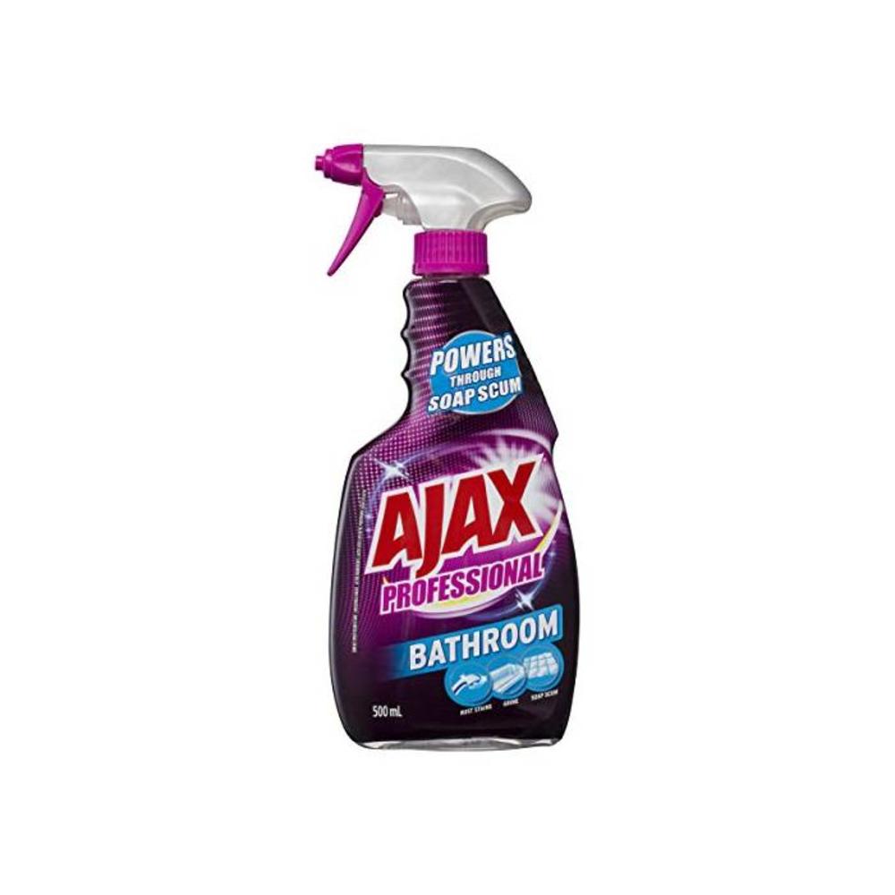 Ajax Professional Antibacterial Disinfectant Bathroom Household Grade Power Cleaner Trigger Surface Spray Made in Australia 100% Recycled Bottle 500mL B0778X2HF9