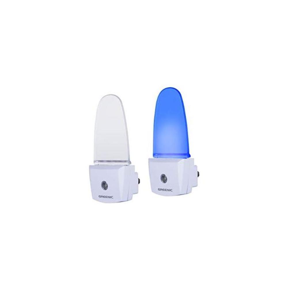 2 Pack LED Night Light Lamp with Dusk to Dawn Light Sensor Color Selection Night Lights(Blue) B07C4SK3V1