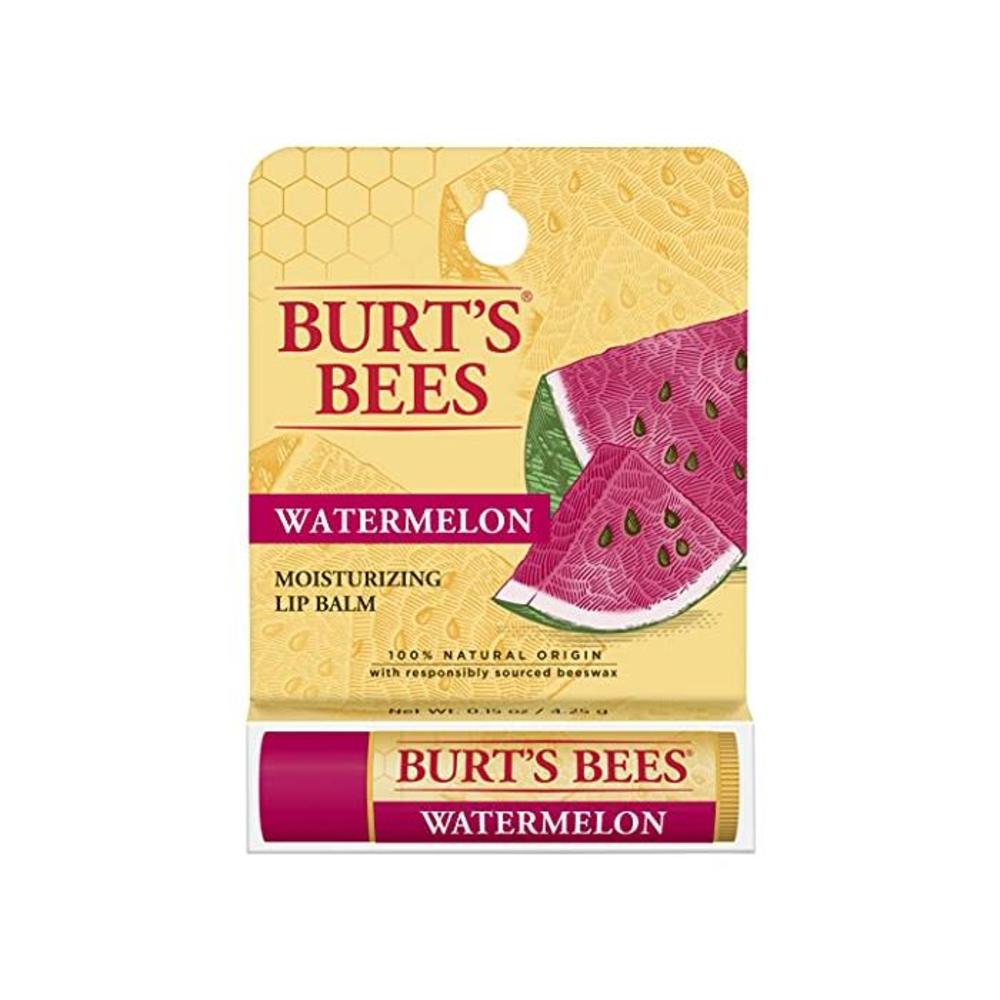 Burts Bees Lip Balm, Watermelon, 1 Tube, 4.25 Grams B07VMTQSFY