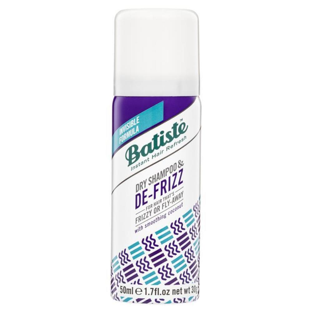 바티스테 헤어 베네핏 디-프리즈 드라이 샴푸 50ml, Batiste Hair Benefits De-Frizz Dry Shampoo 50ml