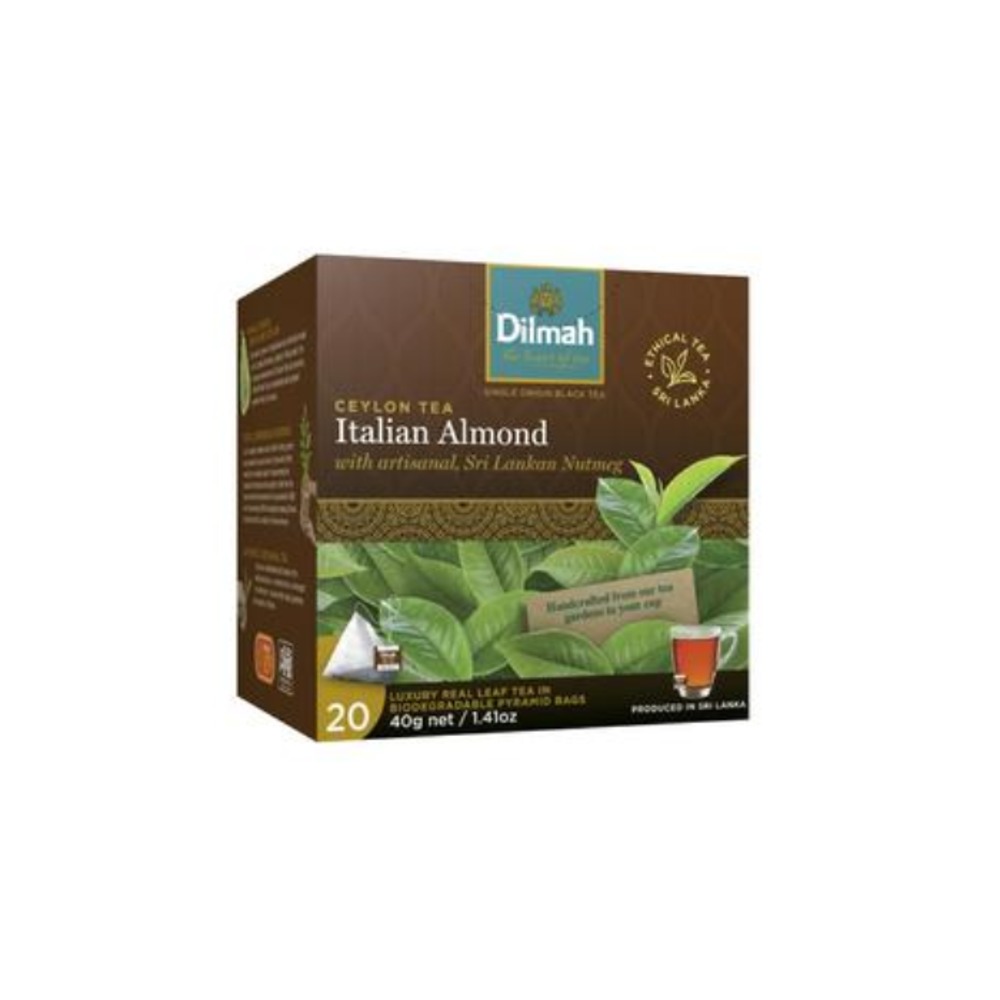 딜마 익셉셔널 이탈리안 아몬드 티 20 팩, Dilmah Exceptional Italian Almond Tea 20 pack