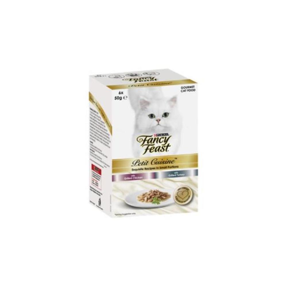 Fancy Feast Petit Cuisine With Grilled Chicken &amp; Grilled Turkey Gourmet Cat Food 50g 6 pack 3588361P