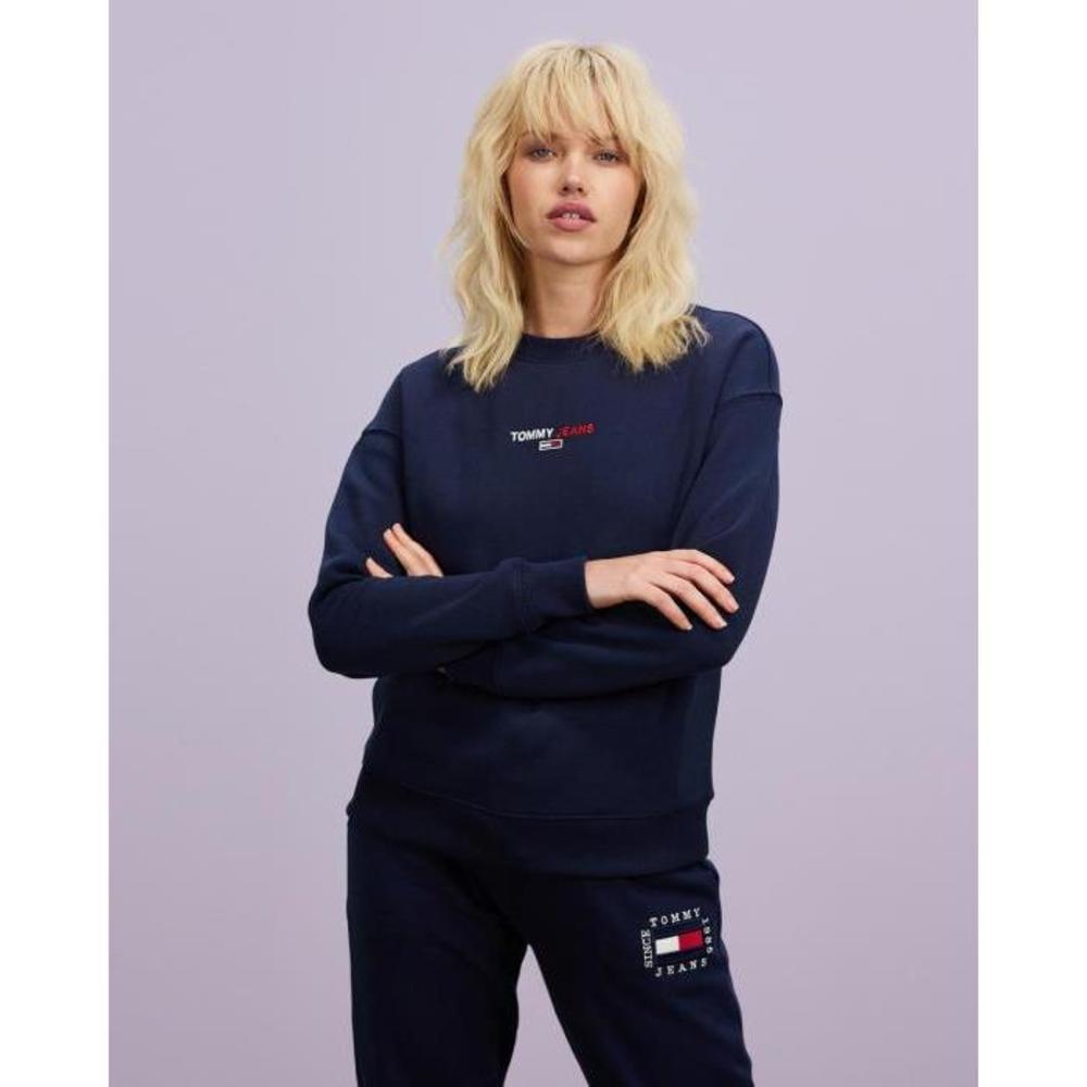 Tommy Jeans Linear Crew Neck TO554AA75WHS