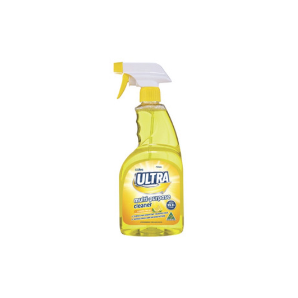 콜스 울트라 멀티-퍼포스 클리너 트리거 스프레이 레몬 프레쉬 750ml, Coles Ultra Multi-Purpose Cleaner Trigger Spray Lemon Fresh 750mL