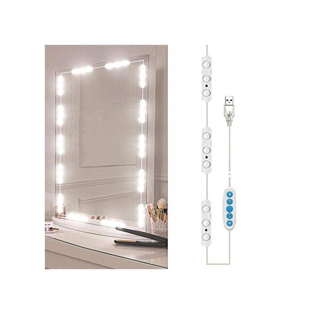 Led Vanity Mirror Lights, Hollywood Style Vanity Make Up Light, Dimmable Color and Brightness Lighting Fixture Strip, for Makeup Vanity Table &amp; Bathroom Mirror, Mirror Not Included B08SWFHBYR