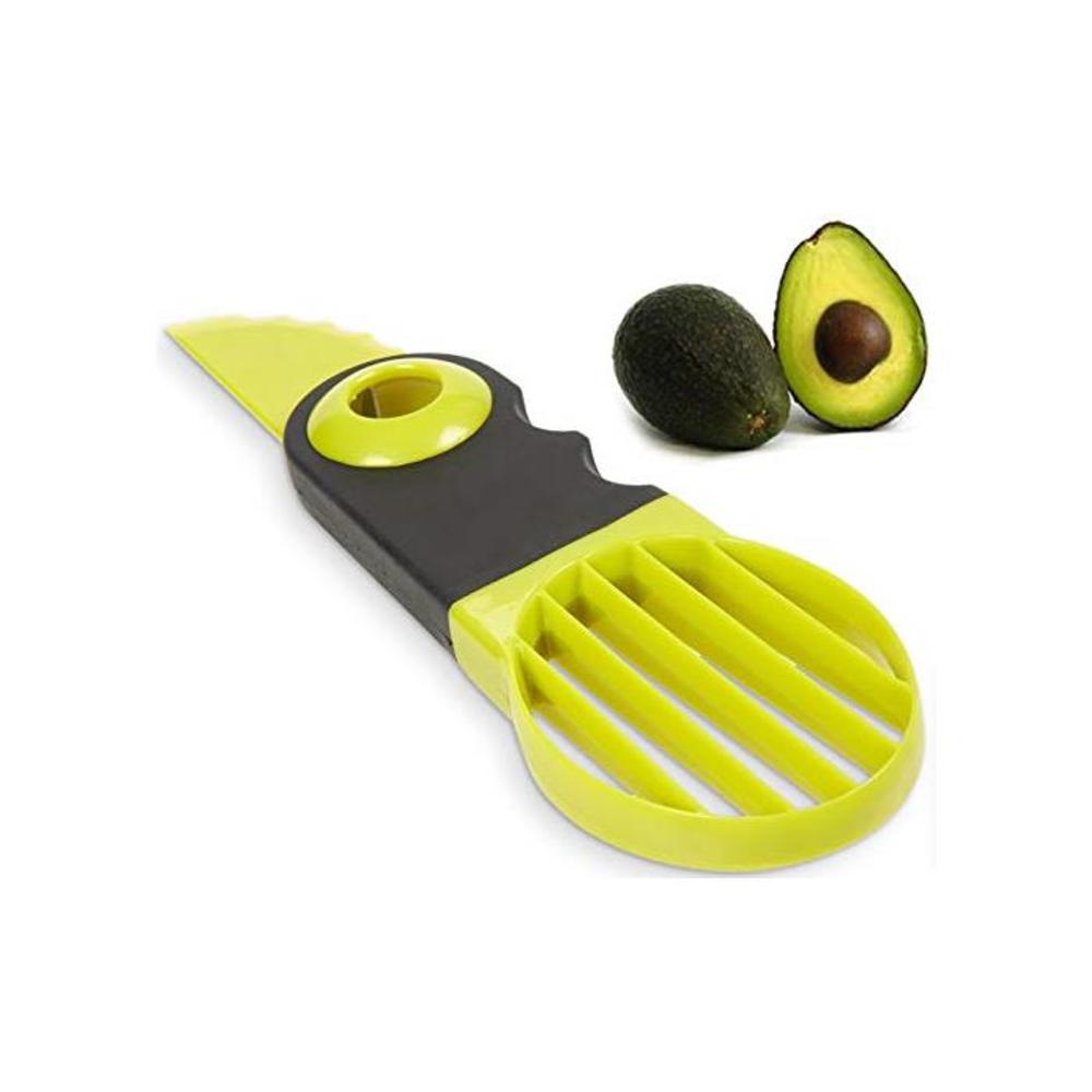 Noosa Life Avocado Slicer 3-in-1 Tool Splits - PITS - Dices Avocado Tool with Comfort-Grip Handle Lightweight and Easy to Use Perfect for Fruits and Vegetables B07BNC2TFQ