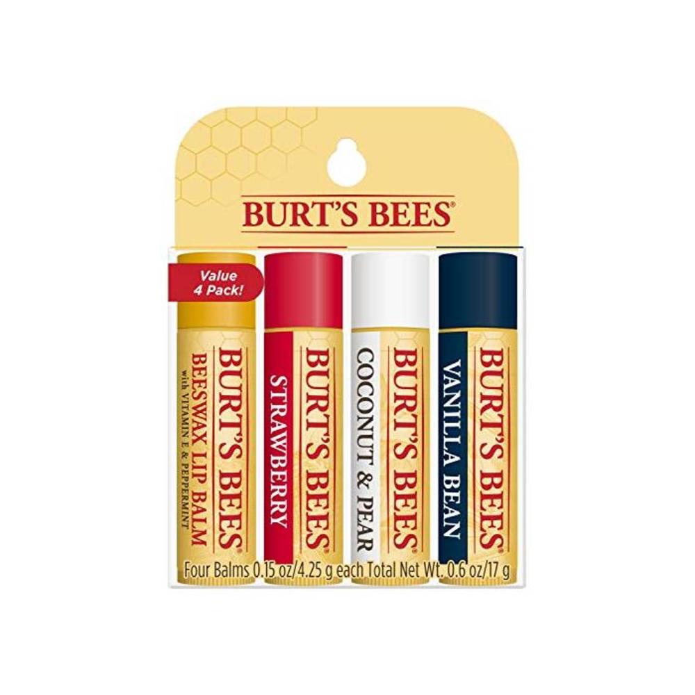Burts Bees Set for Unisex, 4 Piece (0.15oz Beeswax, 0.15oz Strawberry), 453.59 grams B01MRH7MR4