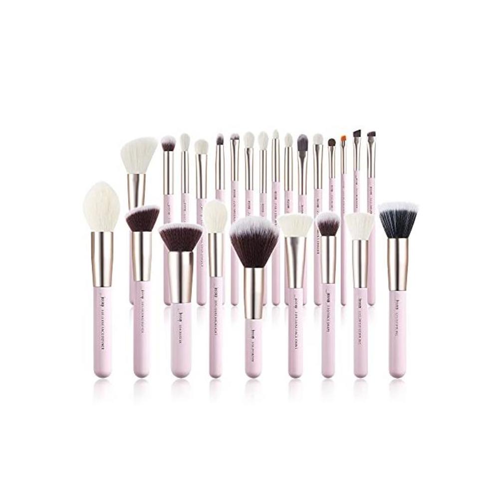 Jessup Makeup Brushes Set Professional, 25PCS Pink Premium Natural Powder Foundation Eyeshadow Blending Concealer Blush Highlight Labeled Brushes, T290 B07VQ6RMCV
