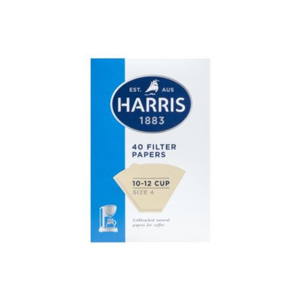 해리스 커피 필터 페이퍼스 컵 사이즈 4 1 팩, Harris Coffee Filter Papers 10-12 Cup Size 4 1 pack