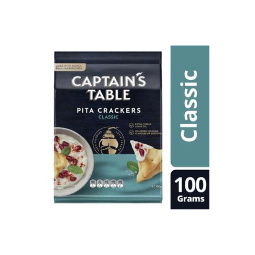 캡틴 테이블 피타 크래커 클래식 솔트 100g, Captains Table Pita Crackers Classic Salt 100g