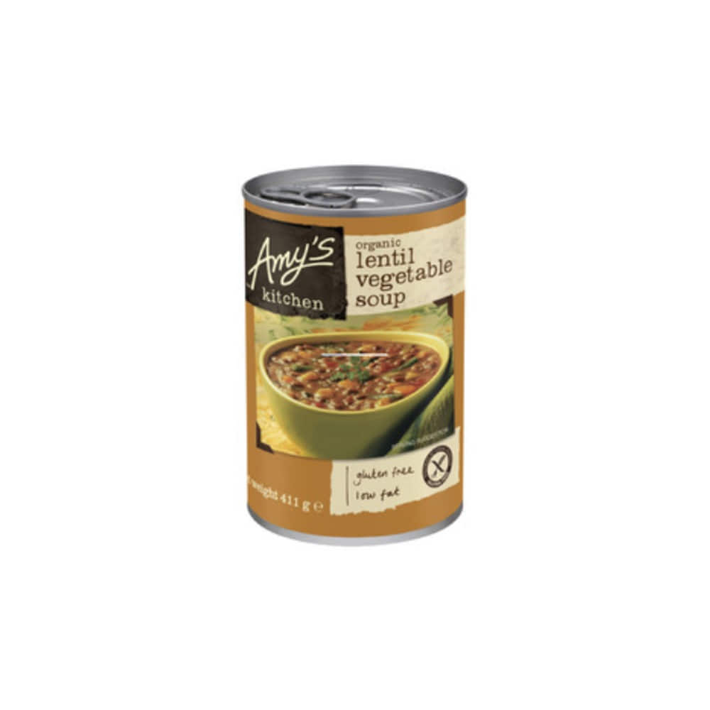 에이미스 키친 렌틸 &amp; 베지터블 수프 캔드 411g, Amys Kitchen Lentil &amp; Vegetable Soup Canned 411g