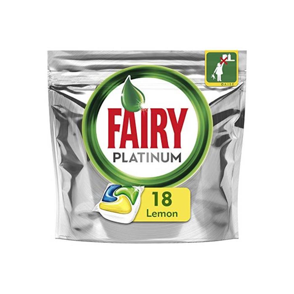 Fairy Platinum All In One Dishwasher Tablets Lemon 18 Pack B06XFS98XM
