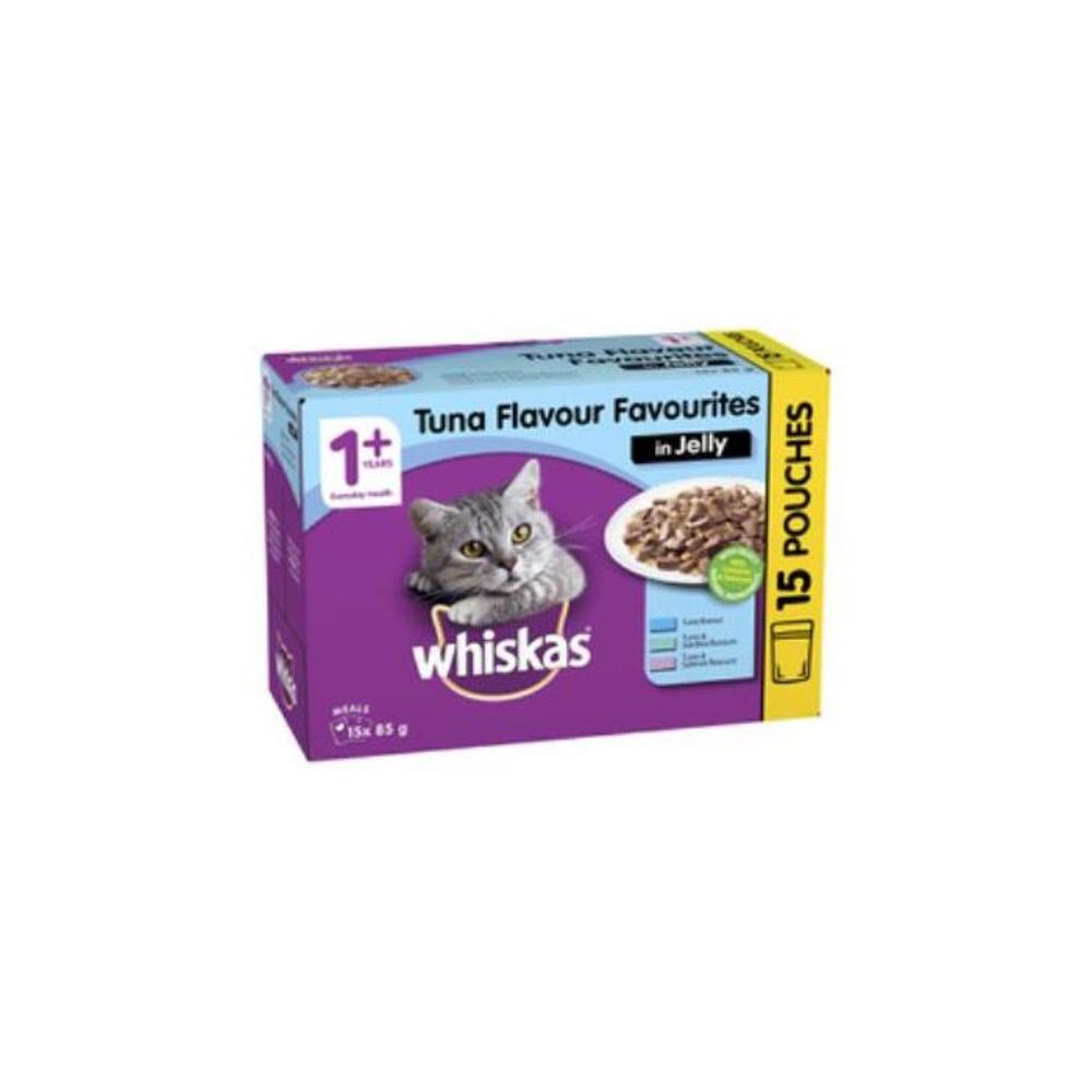 Whiskas Favourites Cat Food Tuna Chunks In Jelly 15x85g 15 pack 3586515P