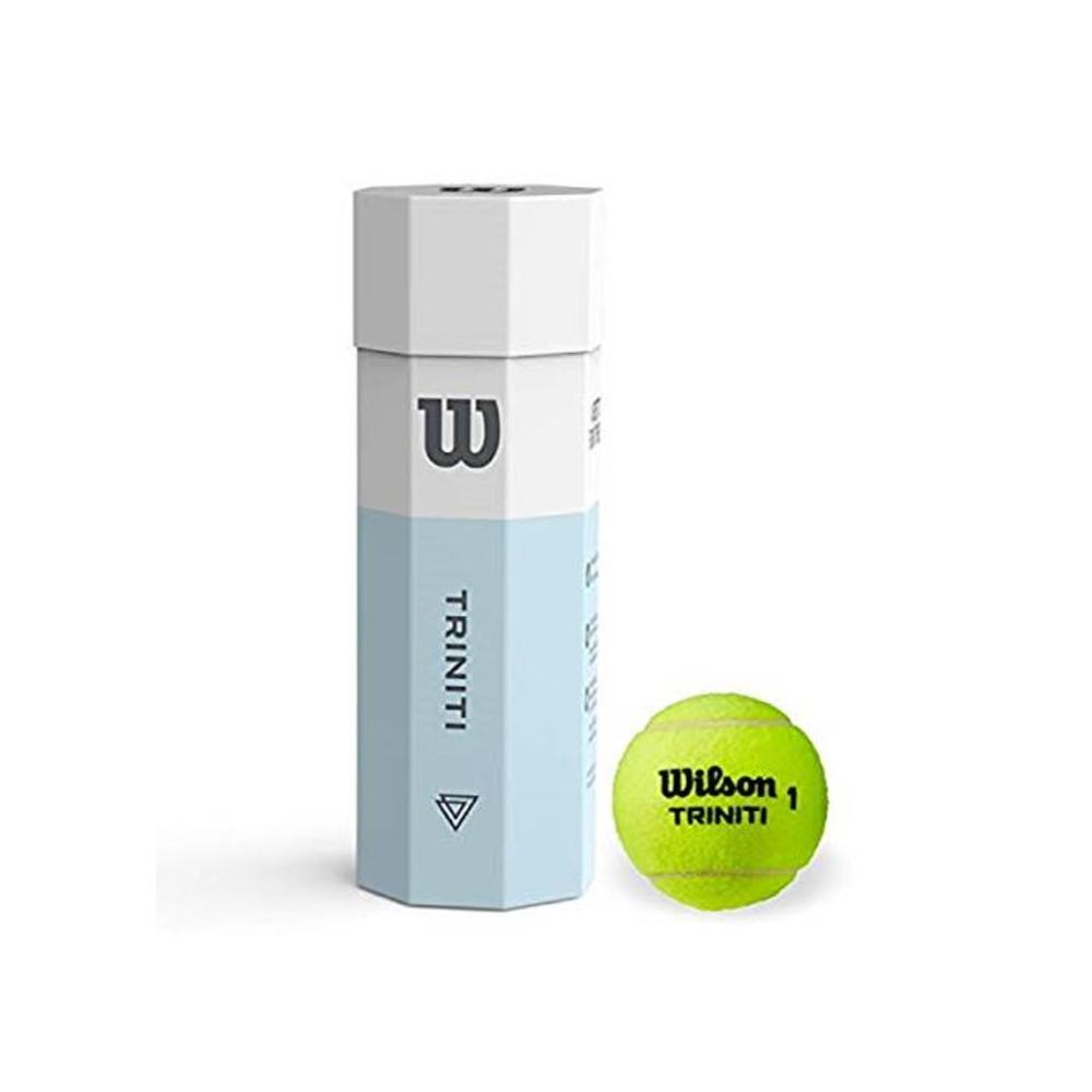 Wilson WRT115200 Triniti Tennis Balls- 100% Recyclable Case, Yellow, 4 Pack B07XMGHBFP