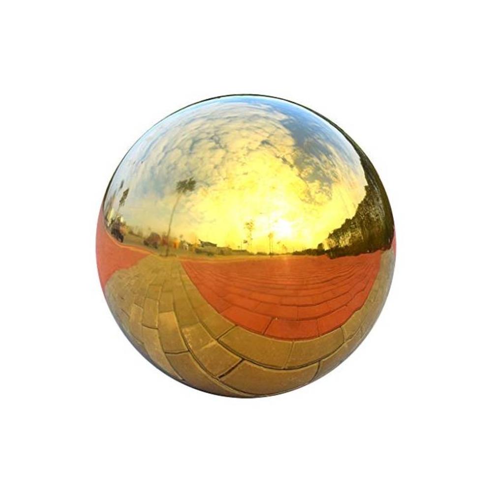 Prettyia Stainless Hollow Gazing Ball Mirror Polished Shiny Sphere Garden Ornament - as described, 150mm B07MX886YP