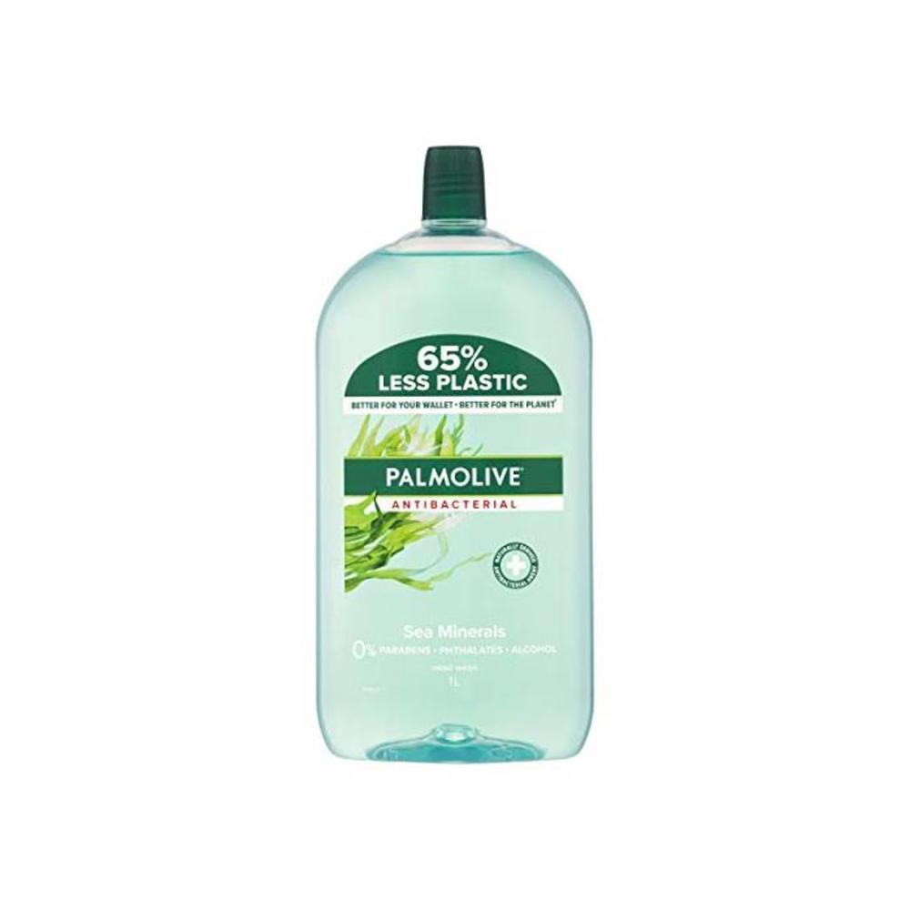Palmolive Antibacterial Liquid Hand Wash Soap Sea Minerals Refill and Save 0 Percentage Parabens Recyclable, 1L B0778S9ZTD