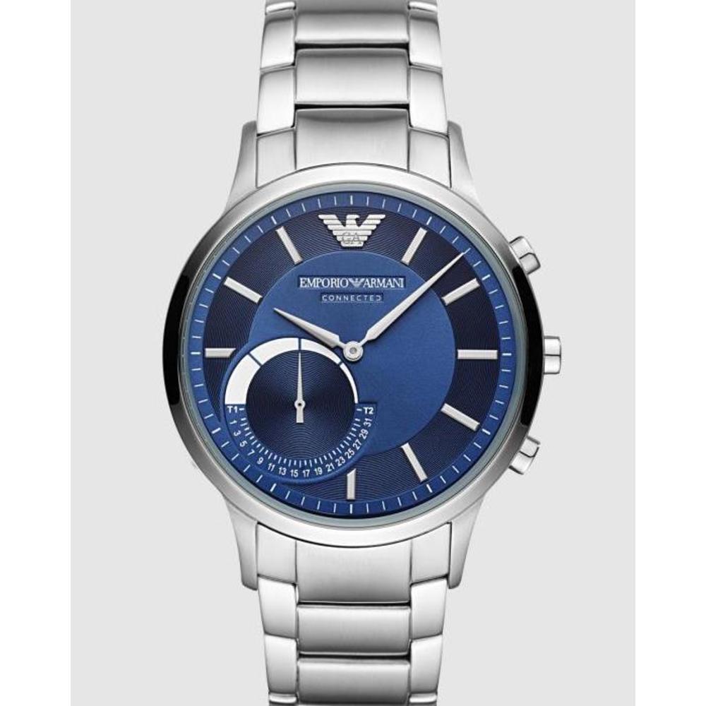Emporio Armani Silver-Tone Hybrid Smartwatch ART3033 EM941AC35HLO