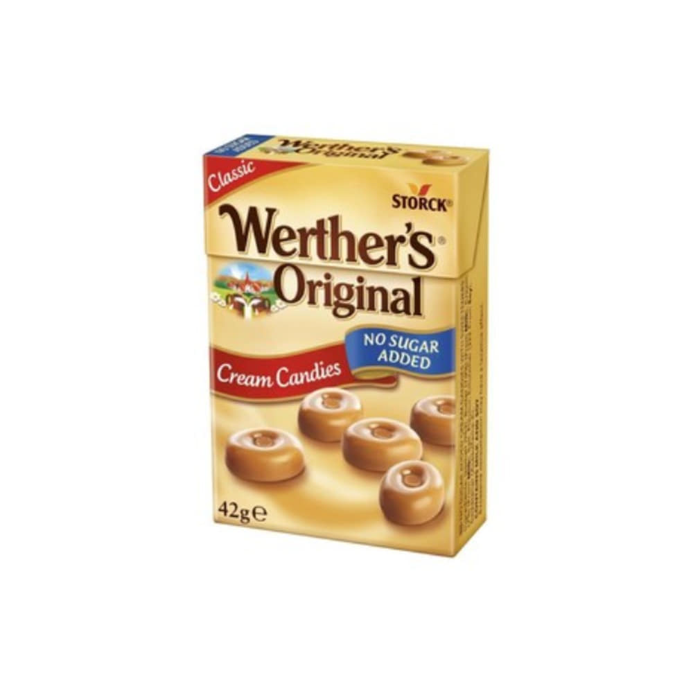 Werthers 오리지날 크림 캔디스 노 슈가 애디드 42g, Werthers Original Cream Candies No Sugar Added 42g