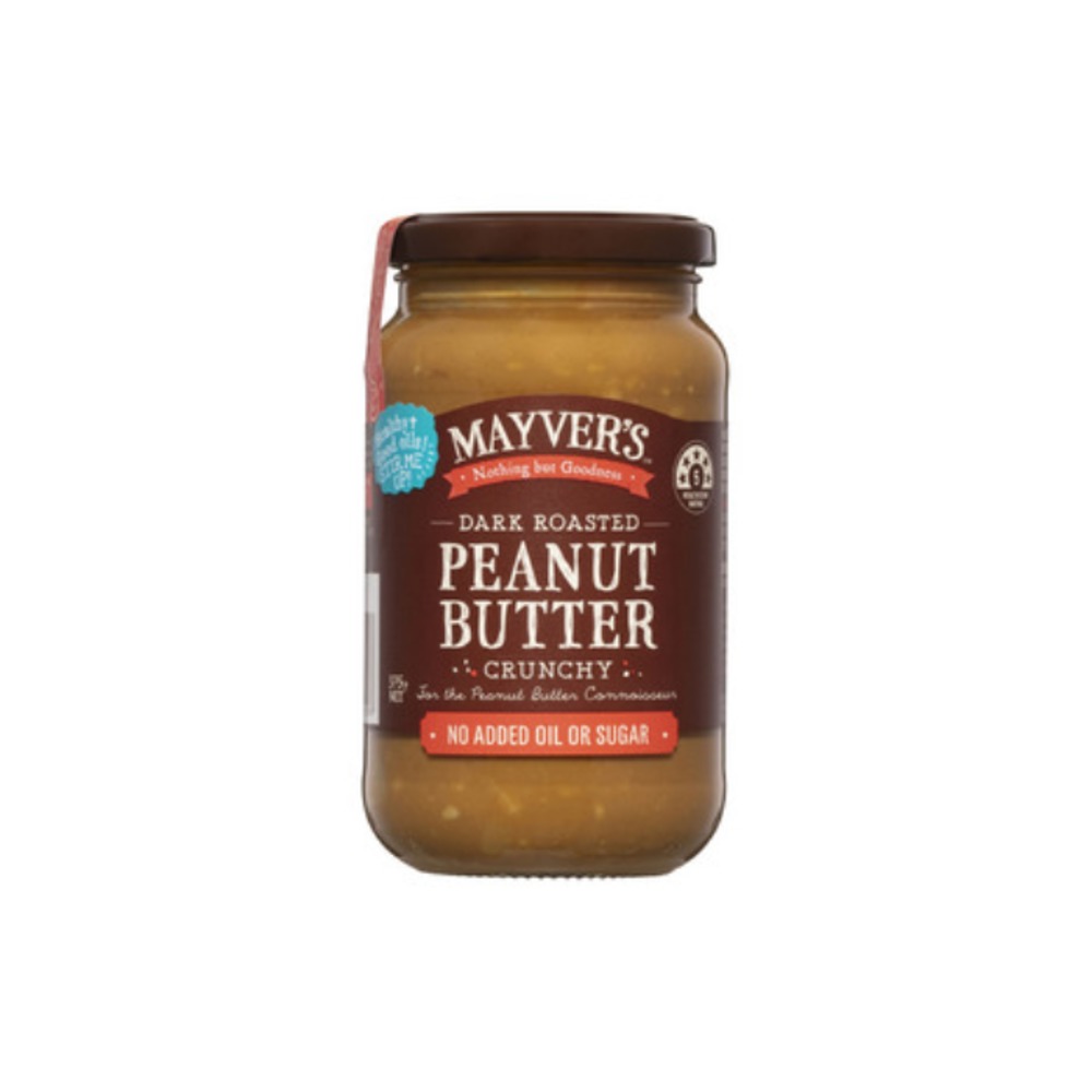 메이버스 다크 로스트 피넛 버터 크런치 375g, Mayvers Dark Roast Peanut Butter Crunchy 375g