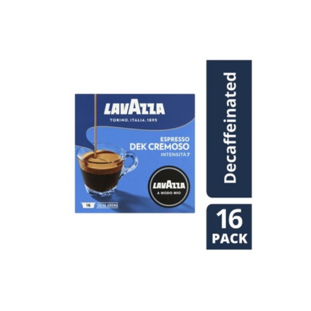 라바짜 에스프레소 덱 크리모소 인텐시타 7 디카페이네티드 커피 캡슐 16 팩, Lavazza Espresso Dek Cremoso Intensita 7 Decaffeinated Coffee Capsules 16 pack