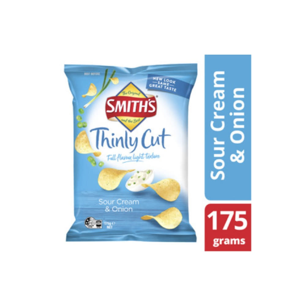 스미스 사워 크림 &amp; 어니언 띤리 컷 포테이토 칩 175g, Smiths Sour Cream &amp; Onion Thinly Cut Potato Chips 175g