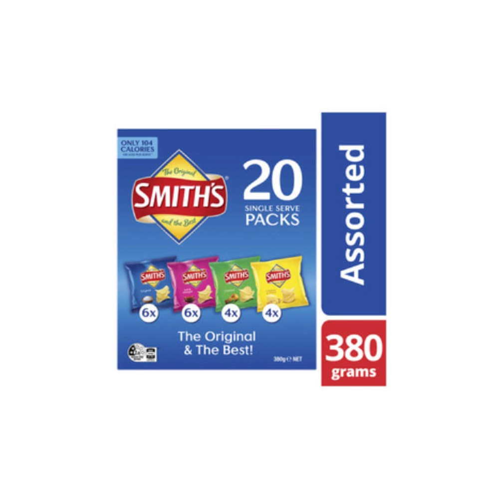 스미스 크링클 컷 버라이어티 멀티팩 20 팩, Smiths Crinkle Cut Variety Multipack 20 pack