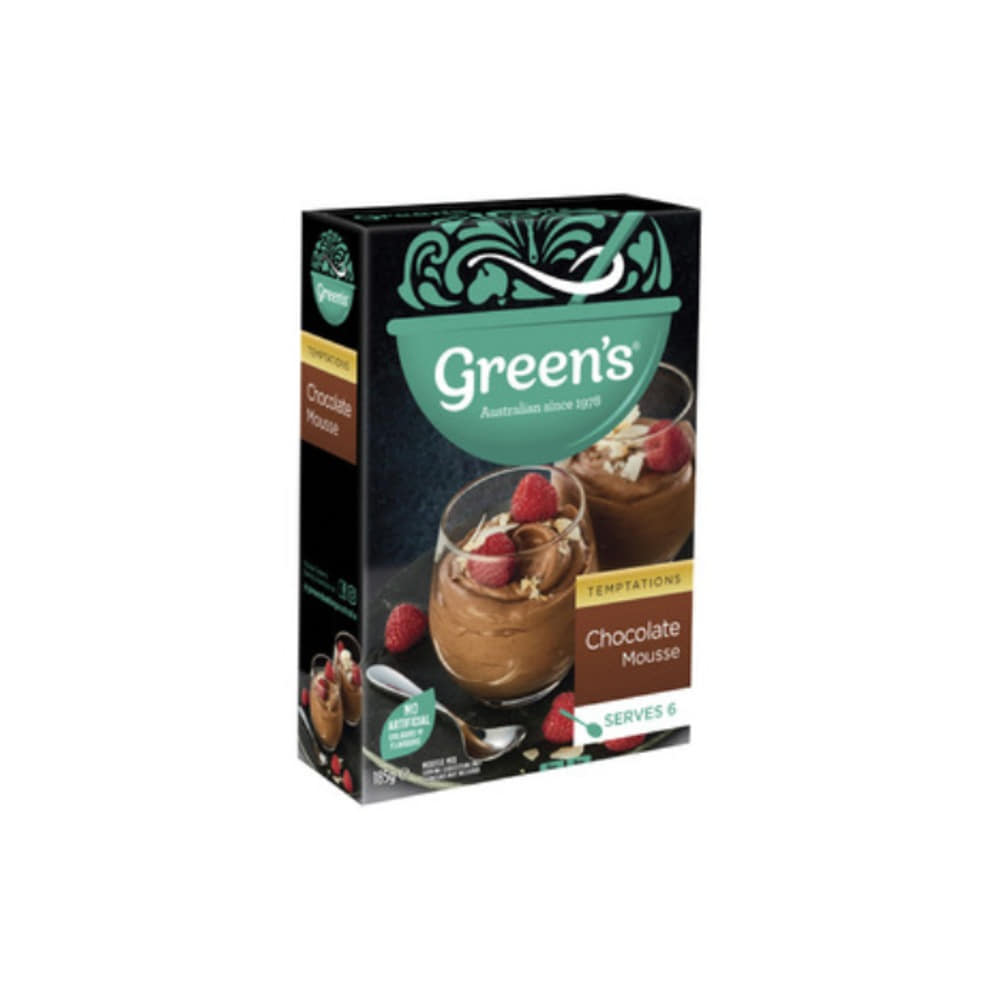 그린 템테이션스 초코렛 무스 185g, Greens Temptations Chocolate Mousse 185g