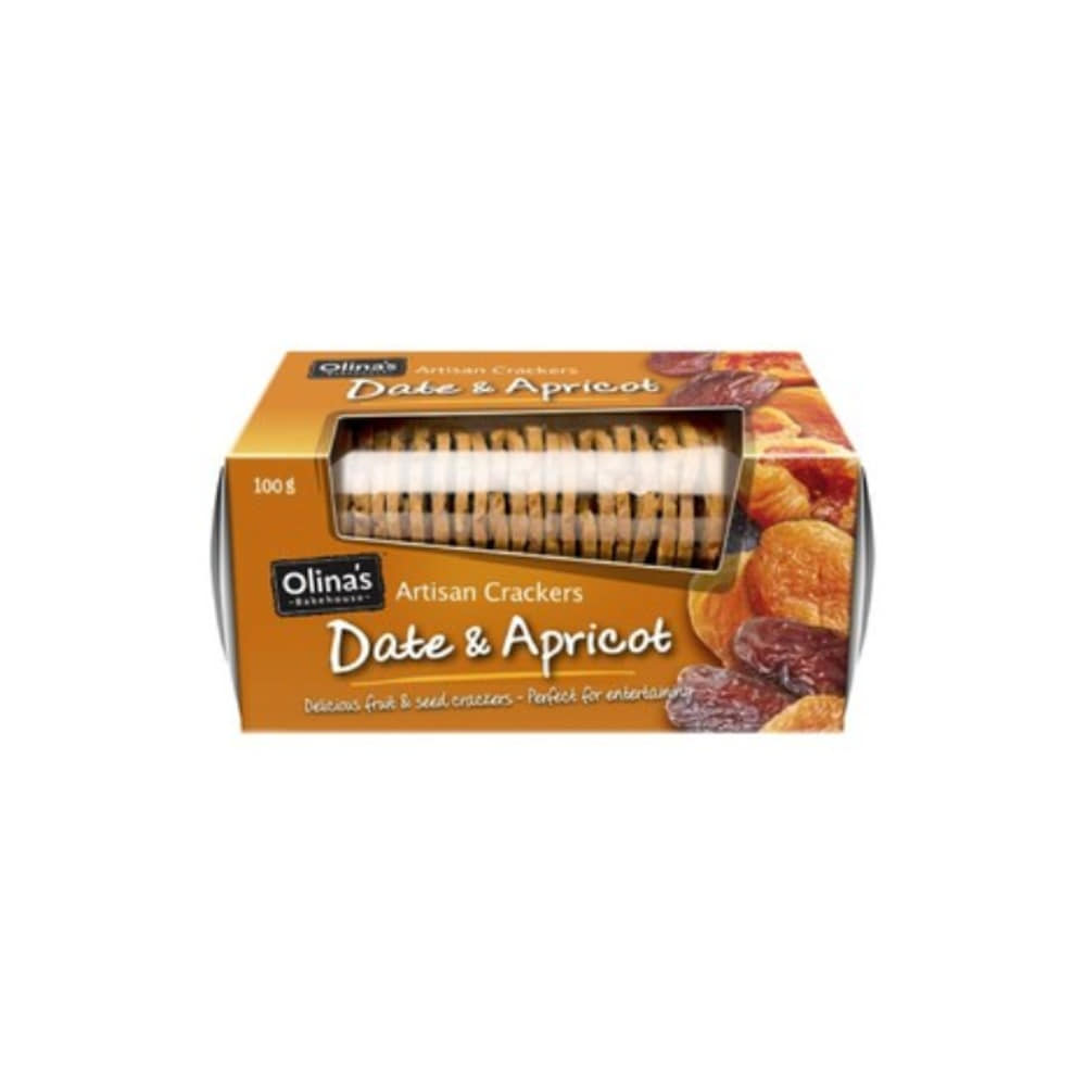 올리나스 데이트 &amp; 애프리콧 아티산 크래커 100g, Olinas Date &amp; Apricot Artisan Crackers 100g