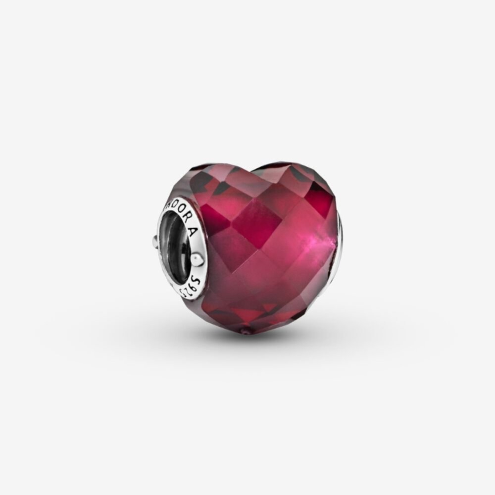 판도라 푸크시아 핑크 하트 참 796563NFR, Pandora Fuchsia Pink Heart Charm 796563NFR