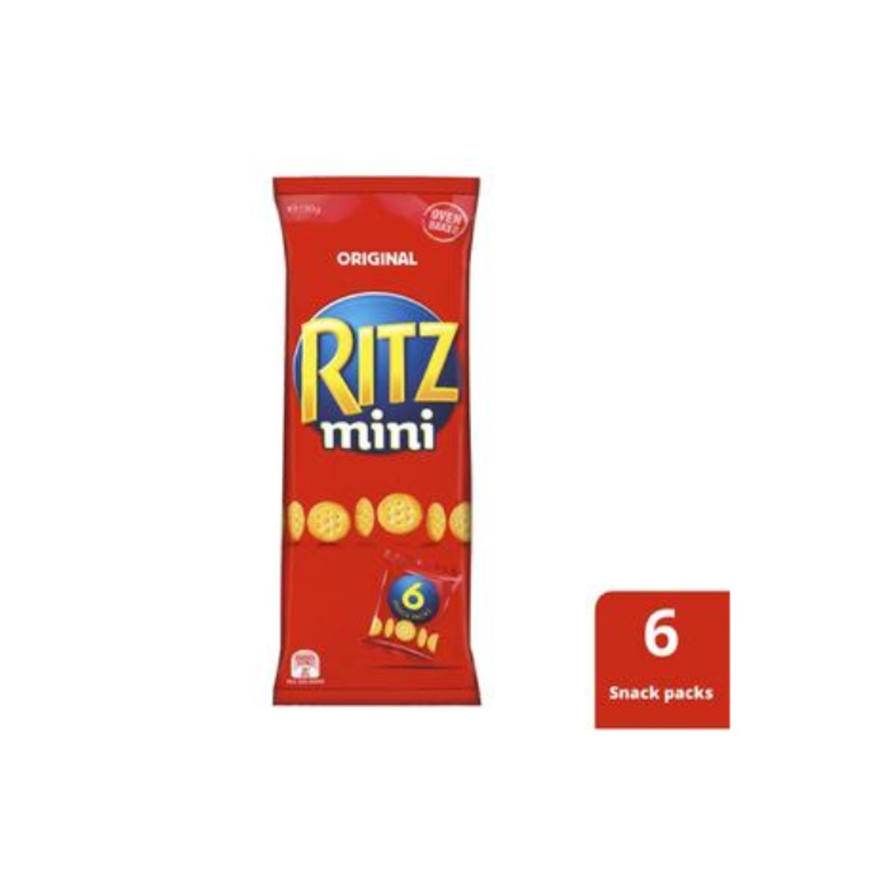 릿츠 스낵츠 오리지날 미니 크래커 6 멀티팩 150g, Ritz Snackz Original Mini Crackers 6 Multipack 150g