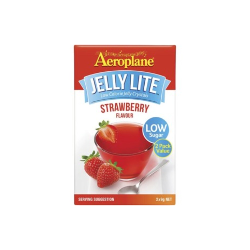 에로플레인 라이트 스트로베리 젤리 크리스탈 2 팩 18g, Aeroplane Lite Strawberry Jelly Crystals 2 pack 18g