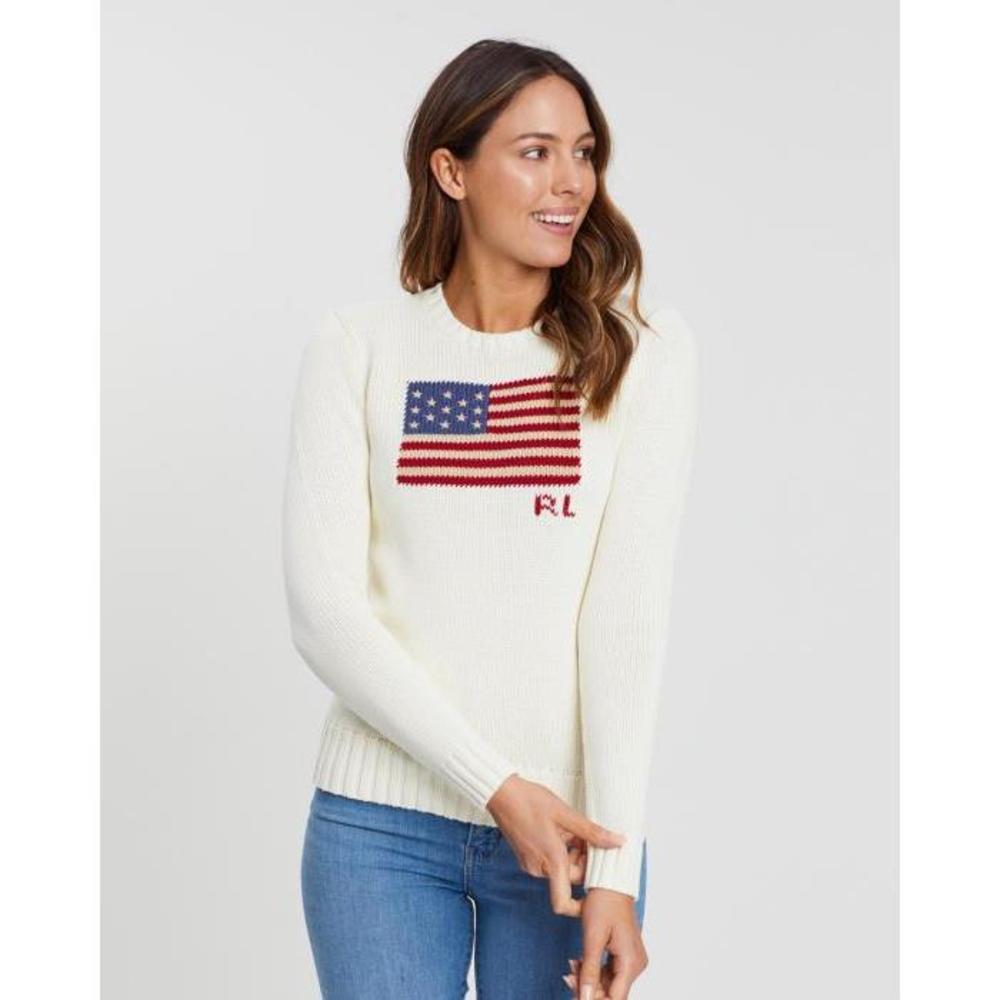 Polo Ralph Lauren Flag Cotton Sweater PO951AA68IBN