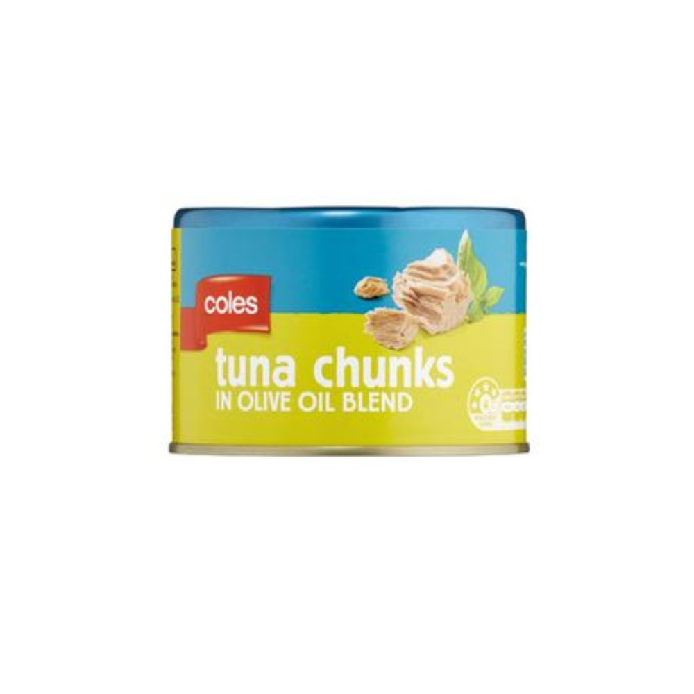 콜스 튜나 청크 인 올리브 오일 블랜드 425g, Coles Tuna Chunks in Olive Oil Blend 425g