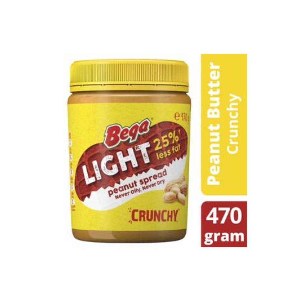 베가 라이트 크런치 피넛 버터 470g, Bega Light Crunchy Peanut Butter 470g