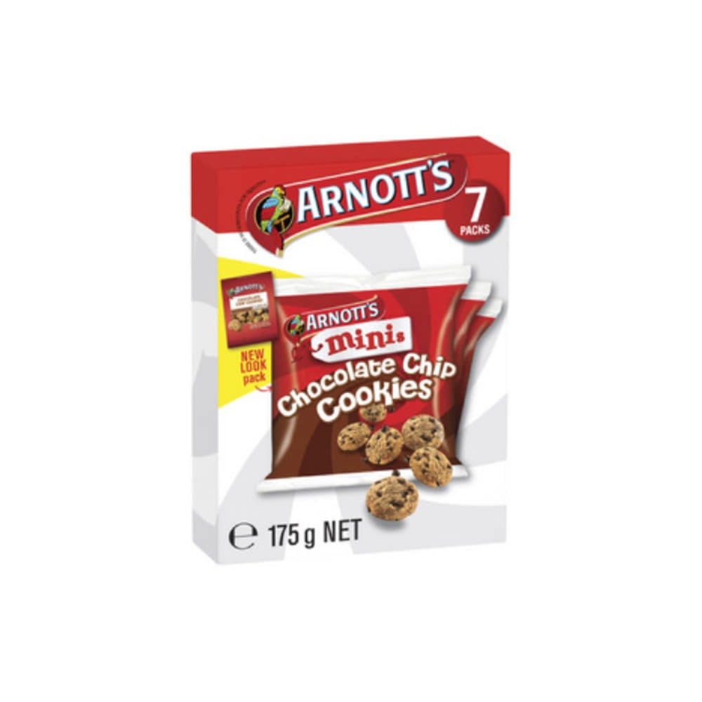 Arnotts Minis Choc Chip Cookies 7 pack 175g